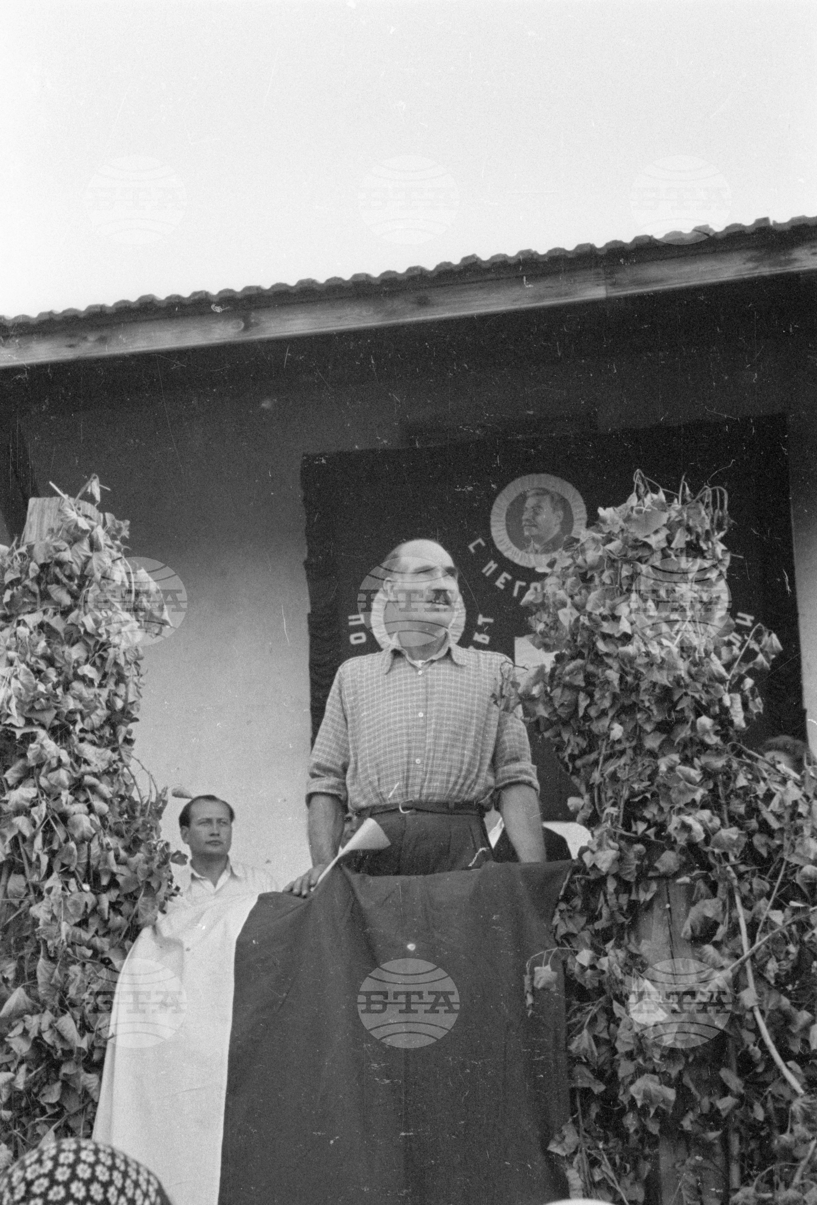 Предаване на зърнодоставки в Голямо Конаре (днес град Съединение), 1951