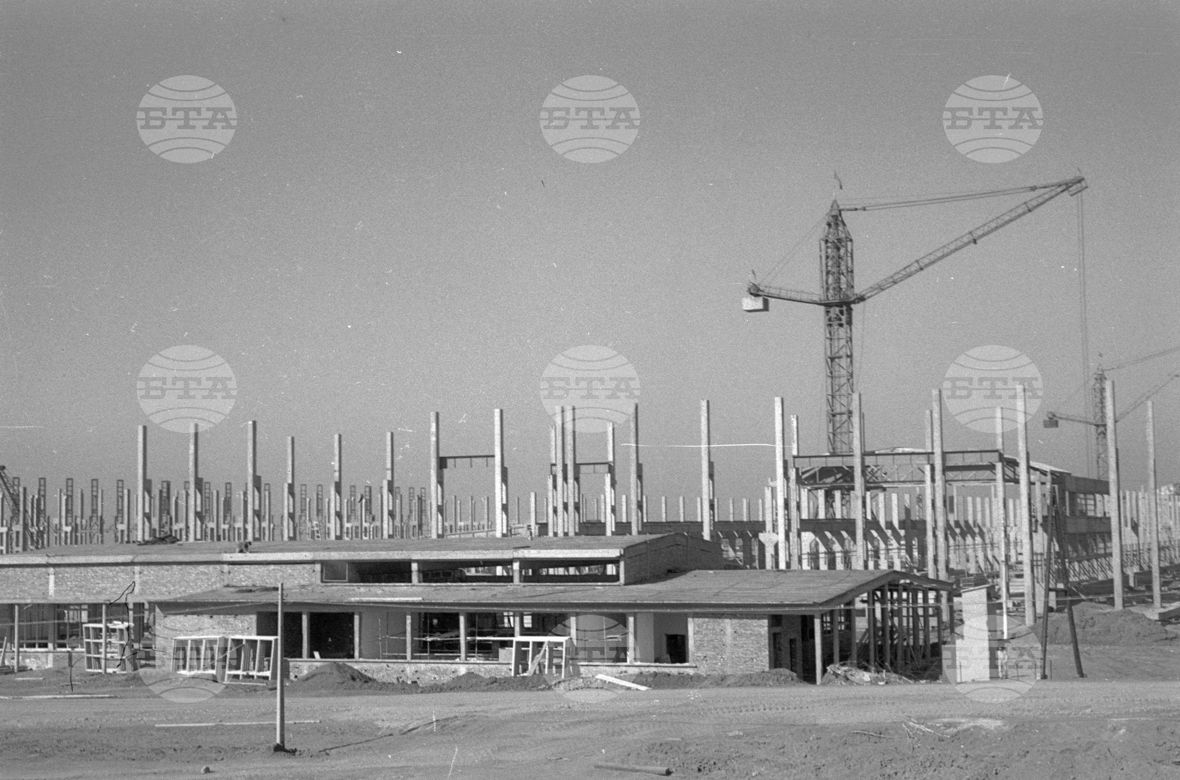 На строежа на Кремиковския металургичен комбинат - 1961 година
