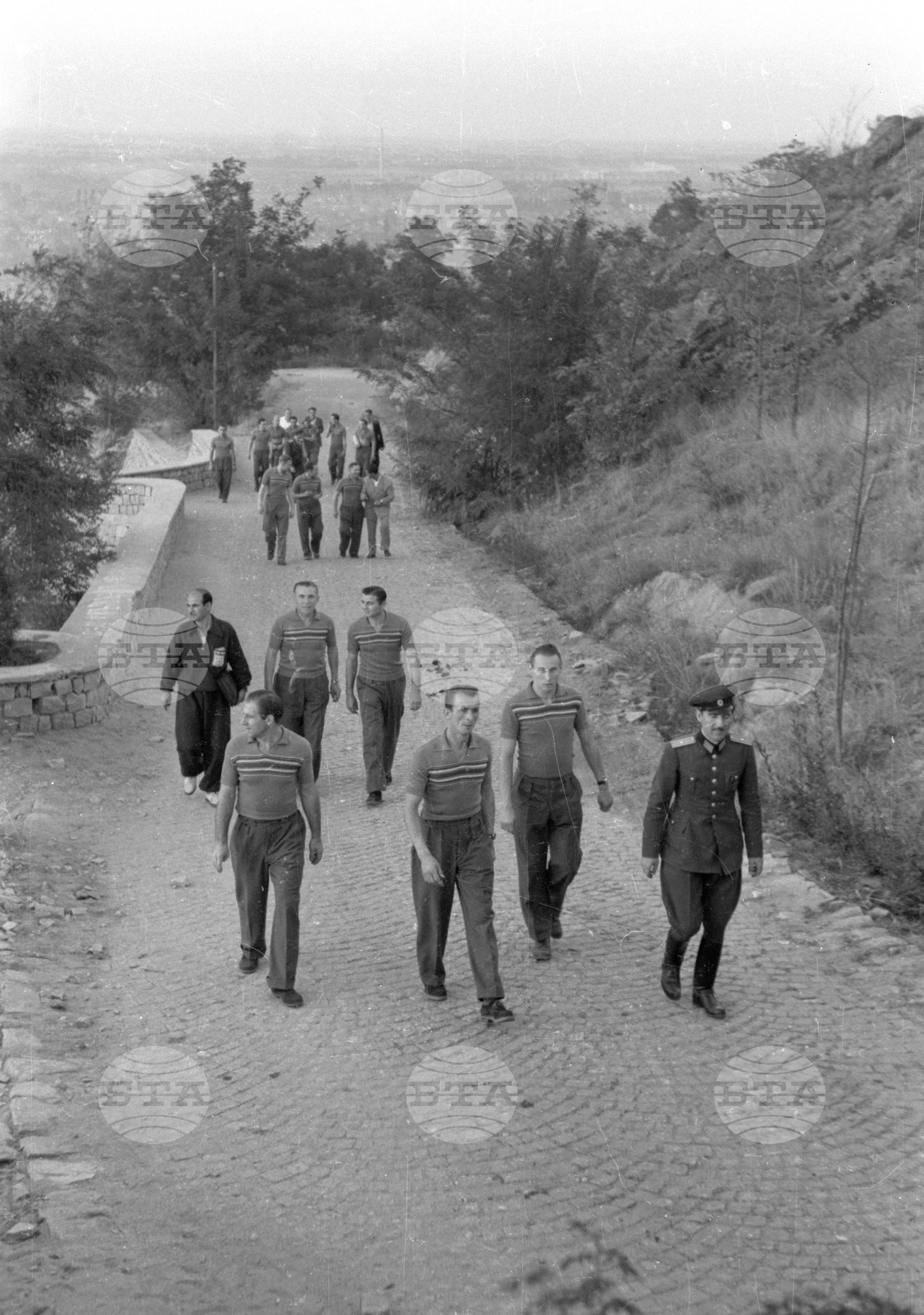 Чехословашки футболен отбор в Пловдив, 1951