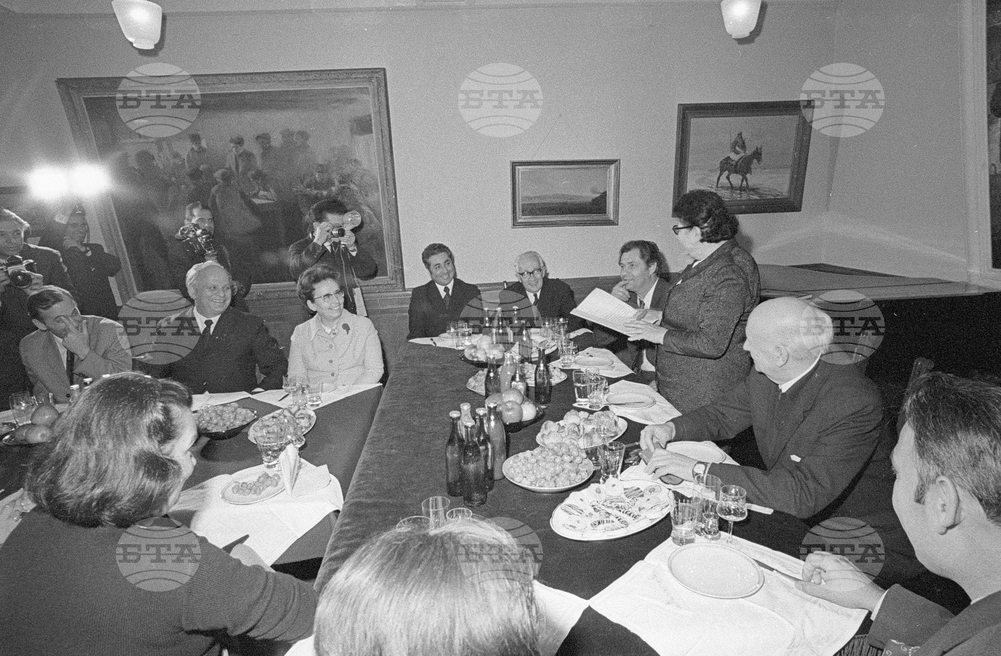 Прием на Цола Драгойчева - 1972 година