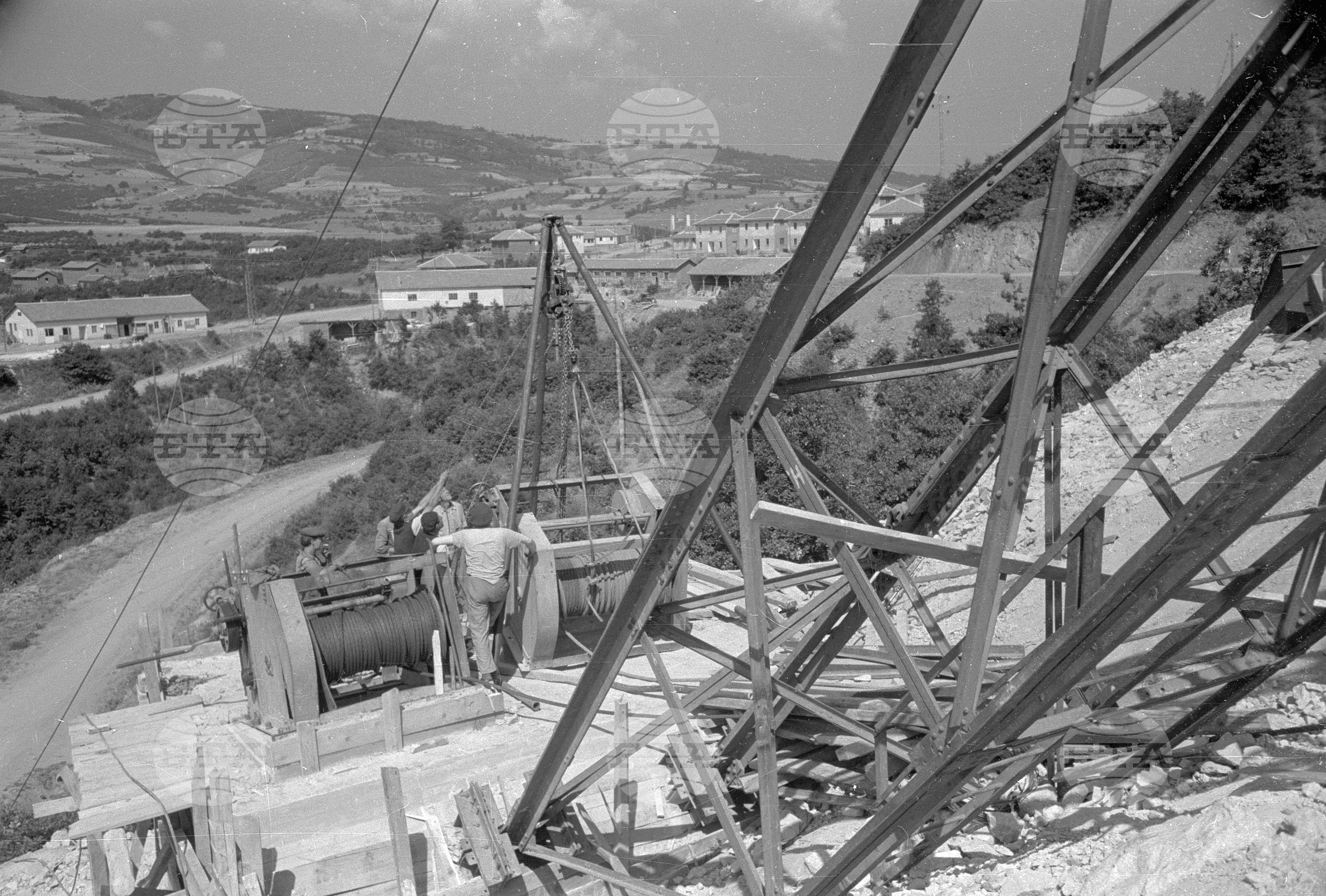 Язовир "Сталин" - снимки от изграждането му през 1952 година