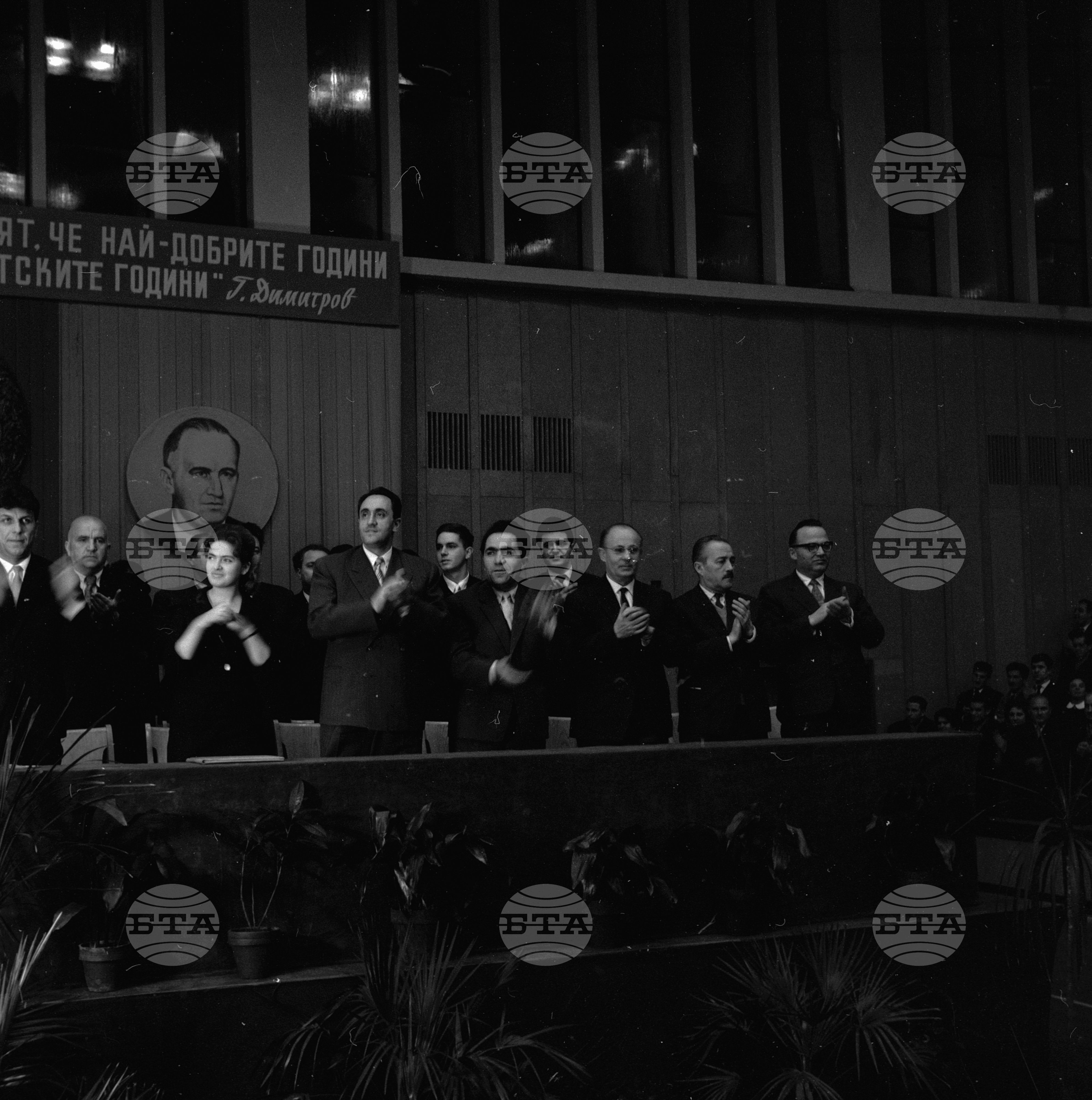 Тържествено събрание в София по случай празника на студентската младеж 1962 година