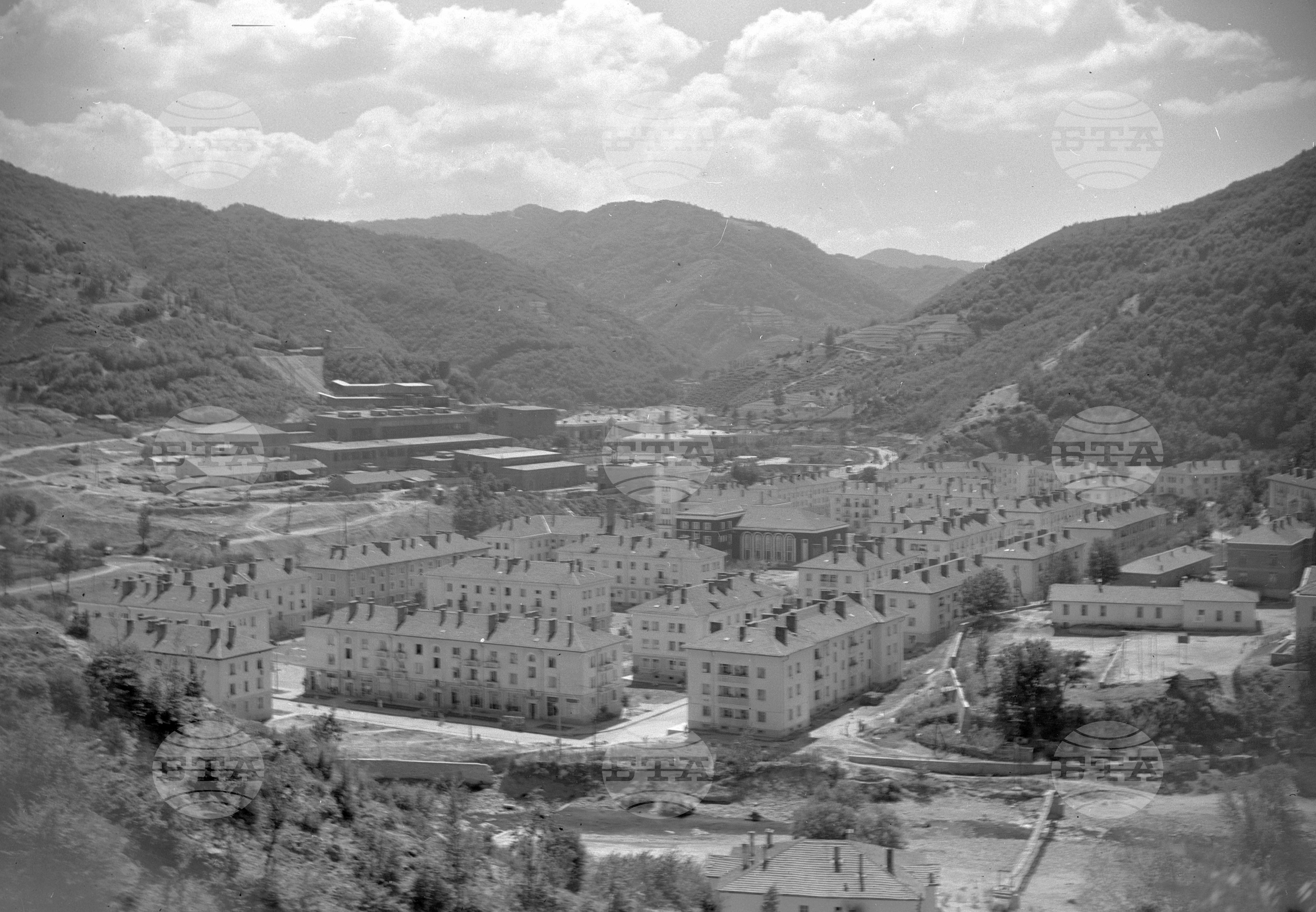 Изглед от град Рудозем 1963 година