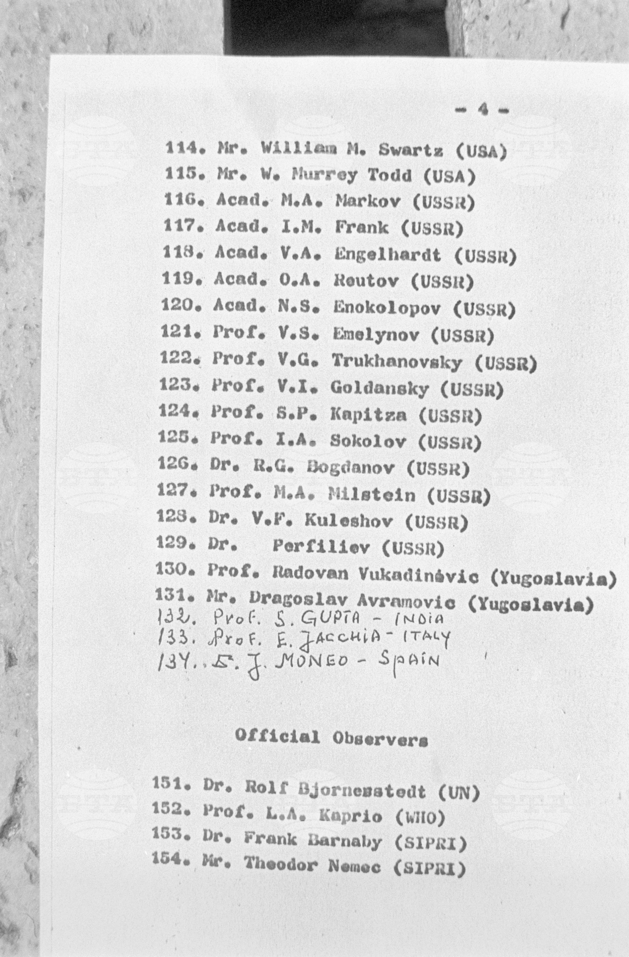 28-а Пъгуаш конференция за наука и световни проблеми - 1978-а година
