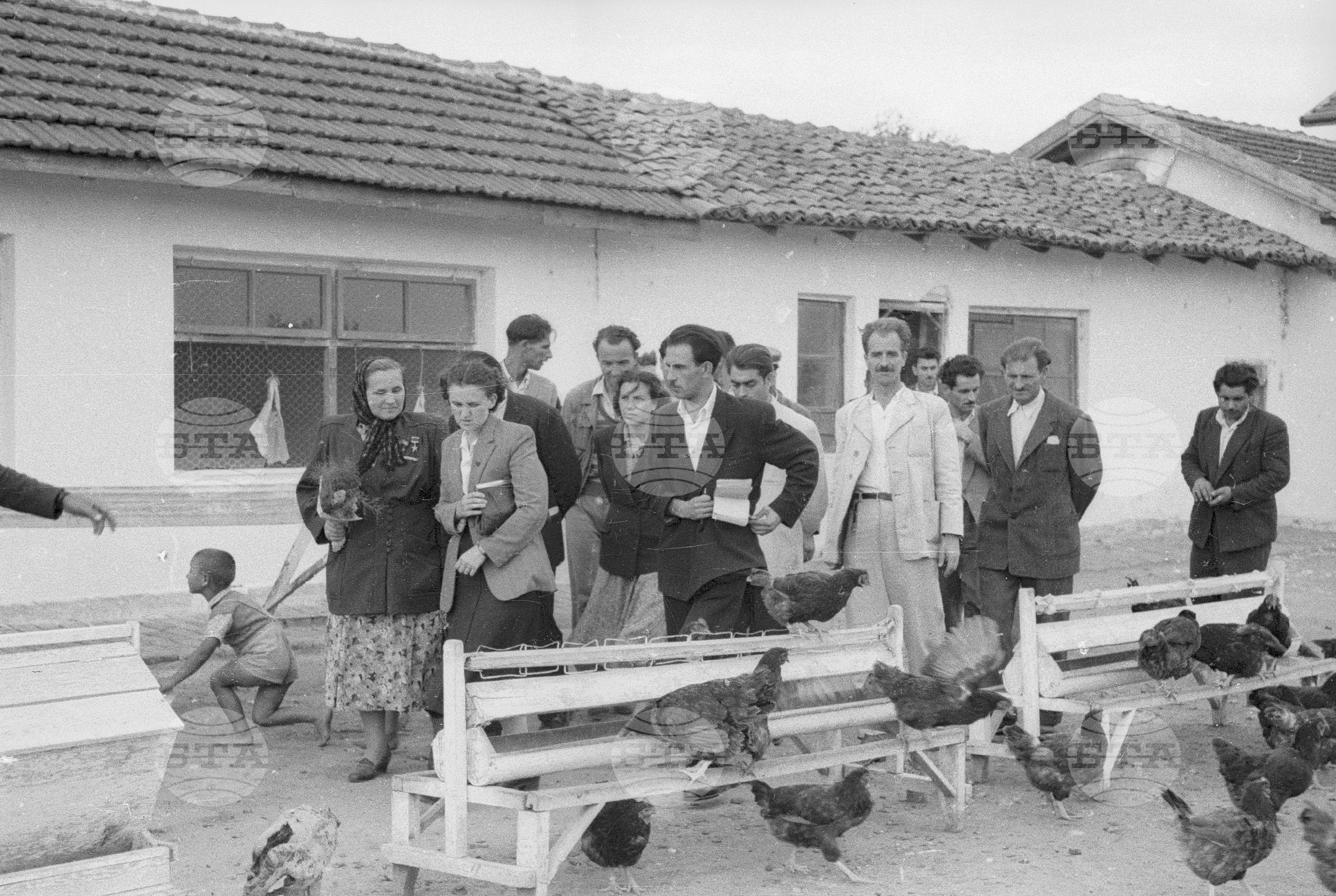 Съветските гости по време на месеца на Съветската дружба, 1951 година - Чекирьов, Скрябин и други