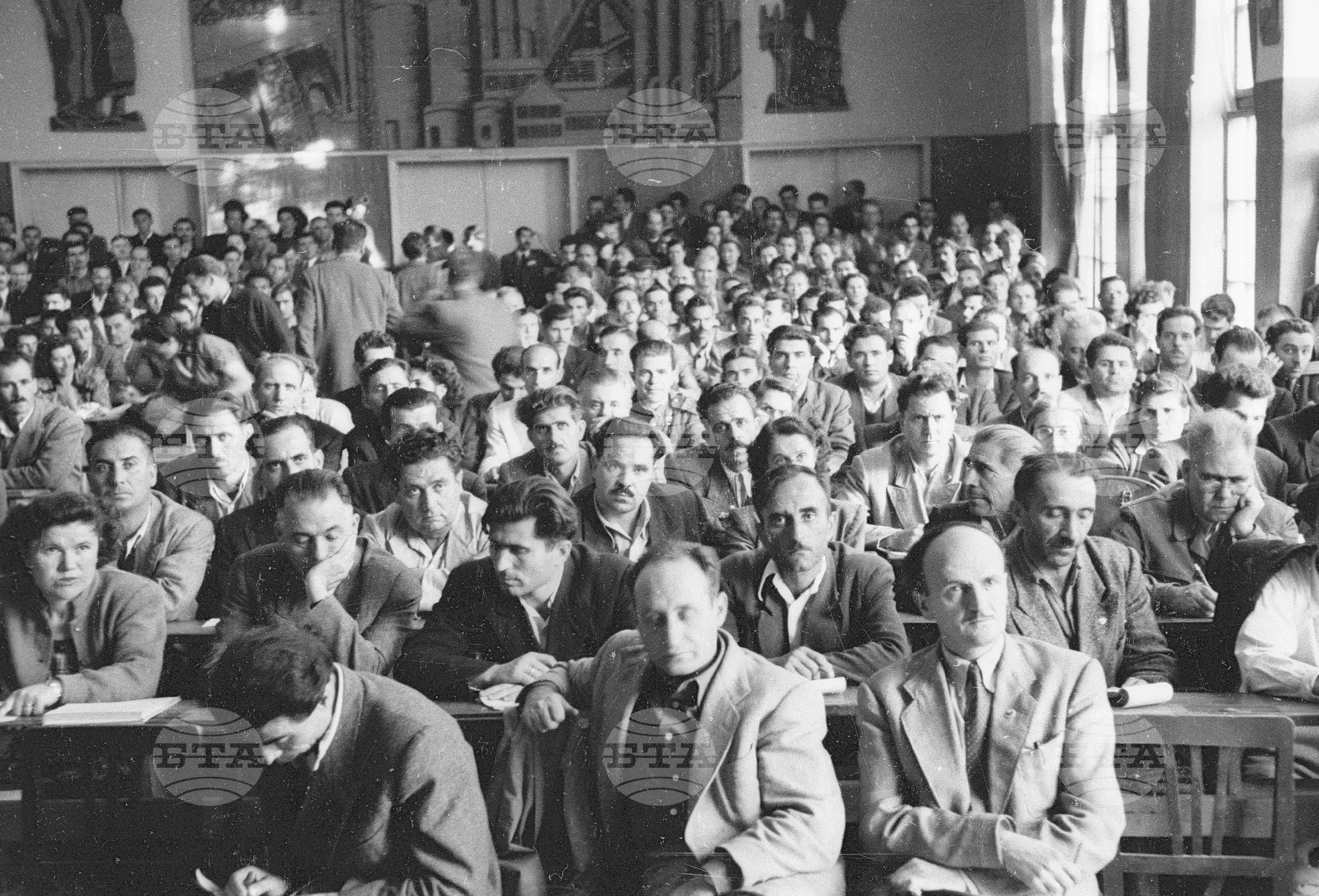 Съветските гости по време на месеца на Съветската дружба, 1951 година - Чекирьов, Скрябин и други