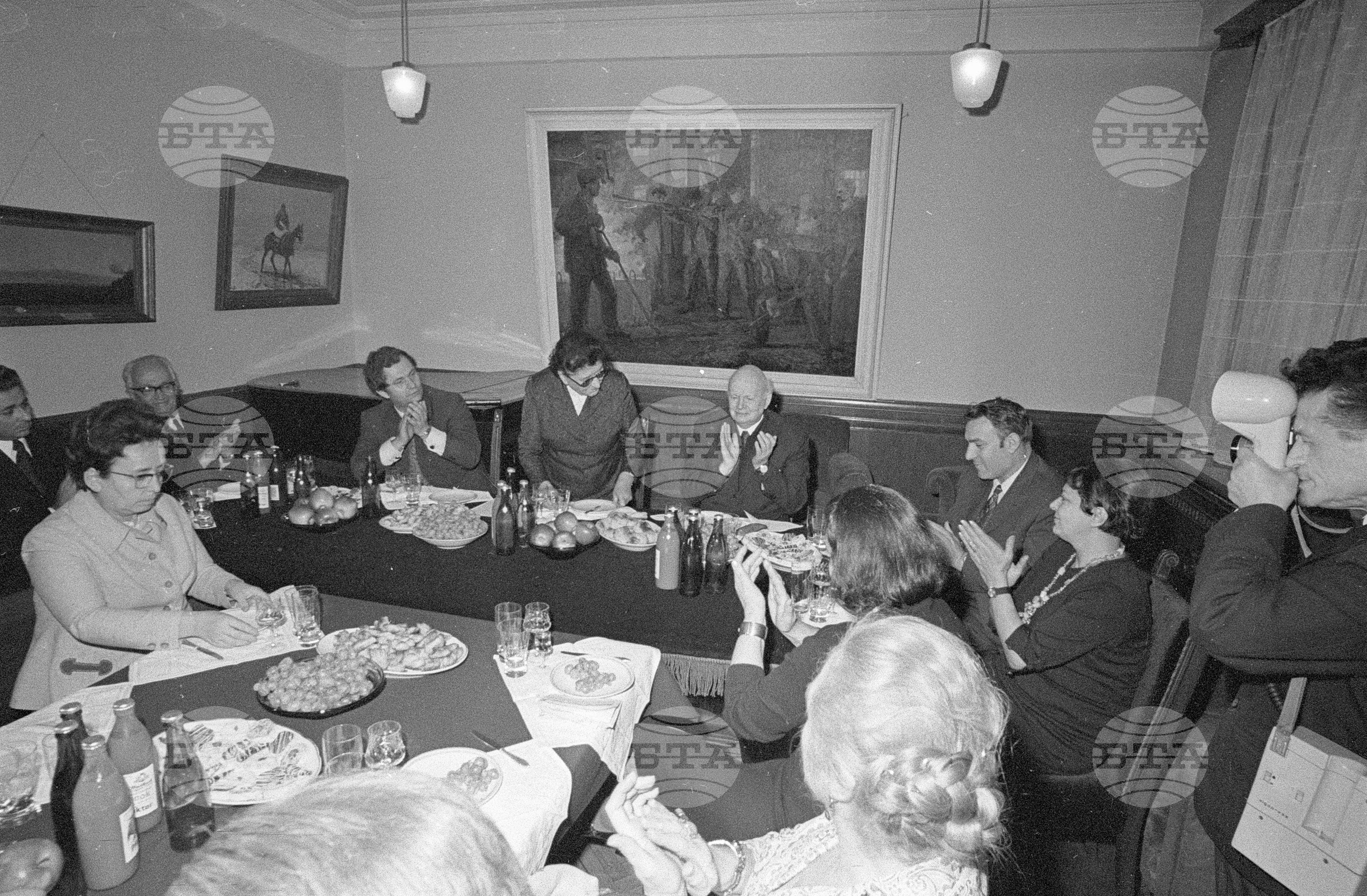 Прием на Цола Драгойчева - 1972 година