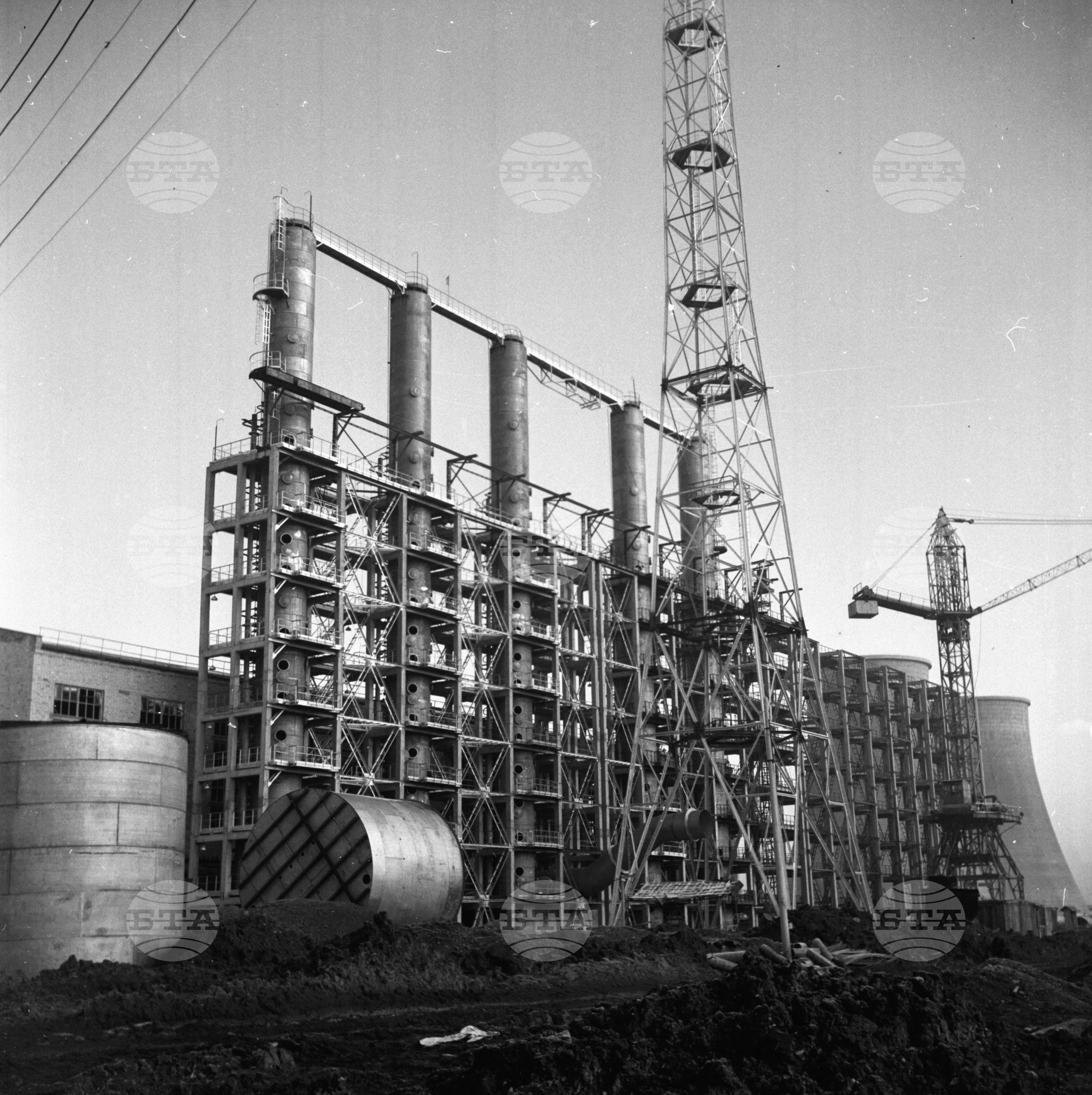 На строежа на Азотно-торовия завод край Стара Загора 1962 година част 9