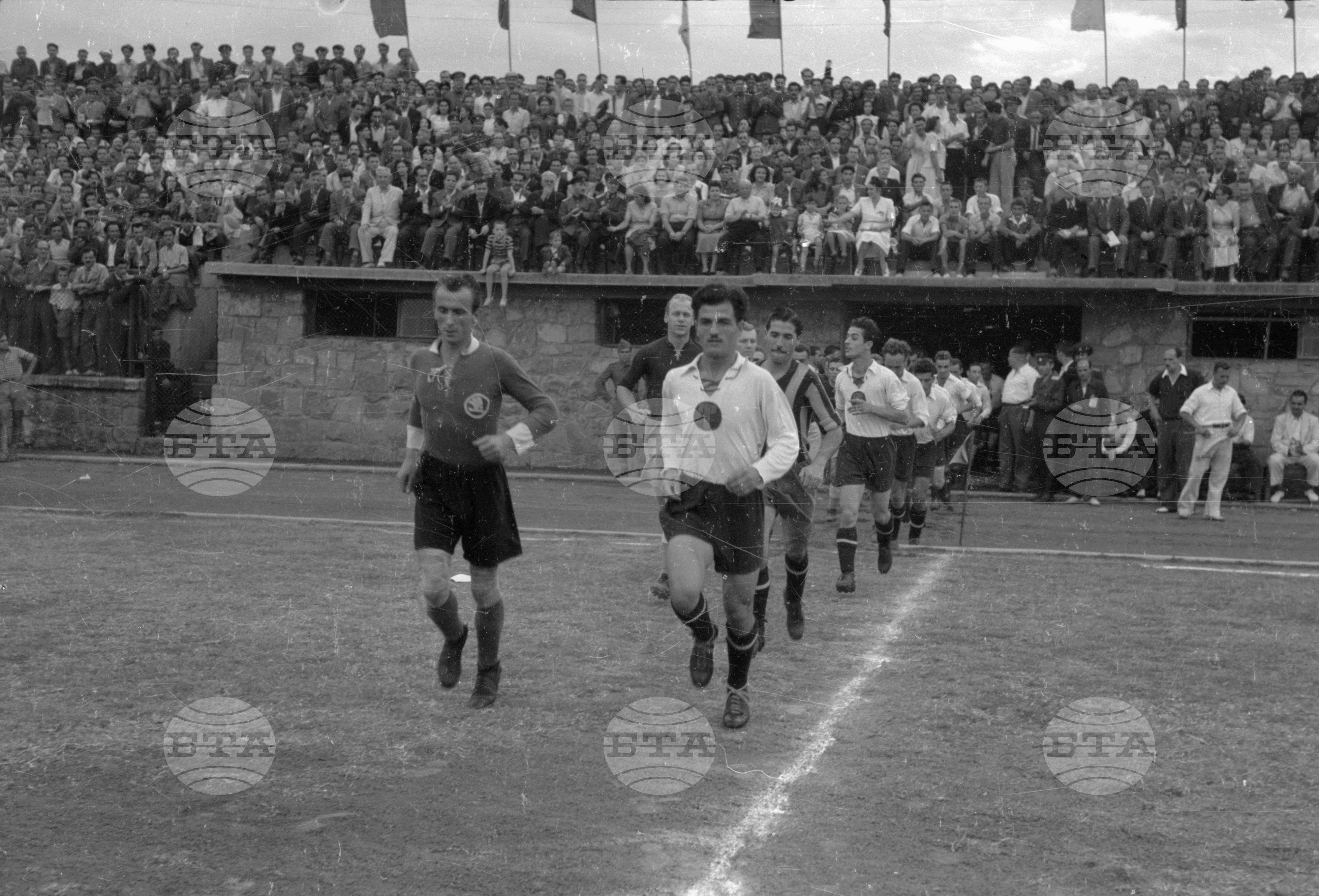 Чехословашки футболен отбор в Пловдив, 1951