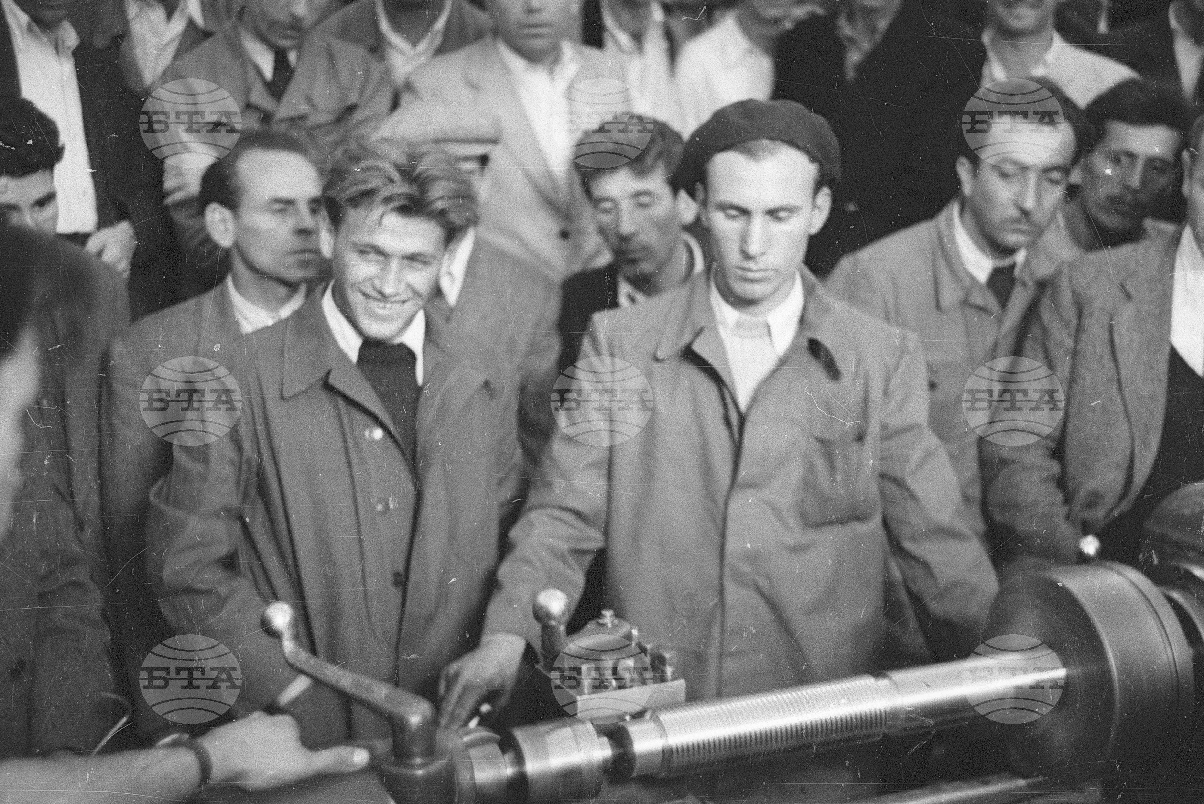Съветските гости по време на месеца на Съветската дружба, 1951 година - Чекирьов, Скрябин и други